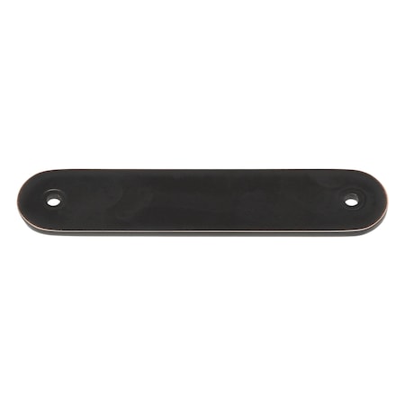 Gliderite Hardware 4-3/4 in. Oil Rubbed Bronze Rounded Back Plate 3-3/4 in. Center to Center - 5343-96-ORB 5343-96-ORB-1